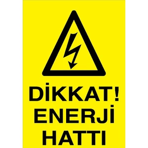 Canis Etiket Dikkat Enerji Hattı Pvc - Leksan