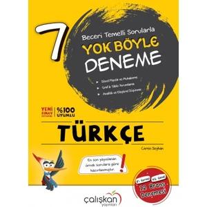 Çalışkan Yayınları 7.sınıf Yok Böyle Türkçe Branş Denemesi