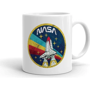 2k Dizayn Retro Nasa Logo Tasarım Seramik Kupa Bardak