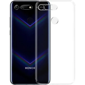 Tekno Grup Honor View 20 Silikon Kılıf + Cam Ekran Koruyucu Şeffaf