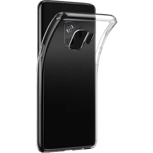 Tekno Grup Samsung Galaxy S9 Plus Silikon Kılıf + Tam Kaplayan 6D Nano Ekran Koruyucu Şeffaf