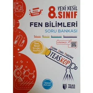Teas Press 8. Sınıf Teaskop Yeni Nesil Fen Bilimleri Soru Bankası