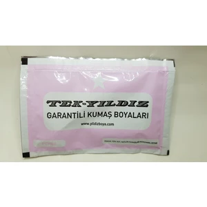 Tek - Yıldız Kumaş Boyası Pembe Renk
