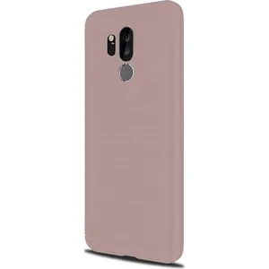 Tekno Grup LG G7 Silikon Kılıf - Rose + Cam Ekran Koruyucu