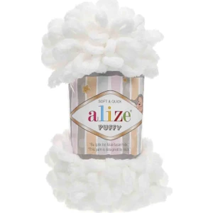 Puffy Beyaz Örgü İpi
