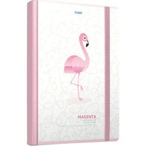 Magenta Dikişli Sert Kapak A5 120 Yp Çizgili Defter