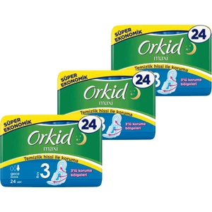 Maxi 3 Gece Hijyenik Ped 4 x 3 Paket