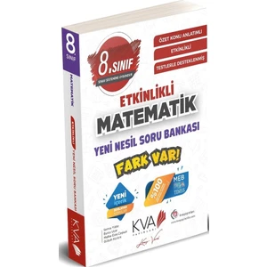 Koray Varol Akademi 8.Sınıf Matematik Yeni Nesil Etkinlikli Fark Var Soru Bankası