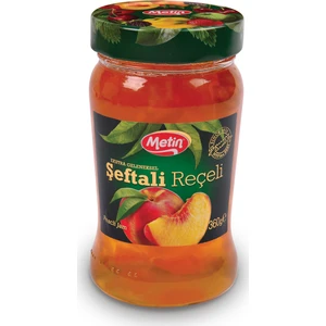 360 Gr Şeftali Reçeli Cam Kavanoz