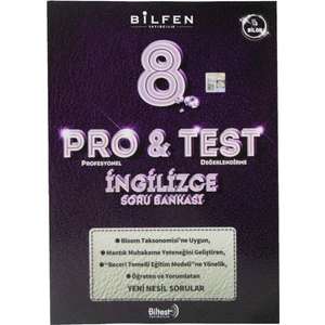Bilfen Yayınları 8. Sınıf Pro&Test İngilizce Soru Bankası