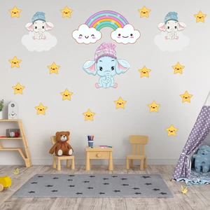 Tilki Dünyası Sevimli Filler Sevimli Gökkuşağı Sevimli Yıldızlar