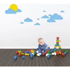 Tilki Dünyası Bulutlarda Güneş Bebek ve Çocuk Odası Duvar Sticker