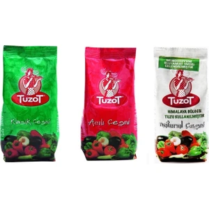 3'lü Tadım Set (1 Klasik Sebze Çeşni+1 Natural Sebze Çeşni+1 Acılı Sebze Çeşni)