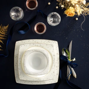 Fine Pearl Antares 62 Parça 12 Kişilik İnci Yemek Takımı Kare