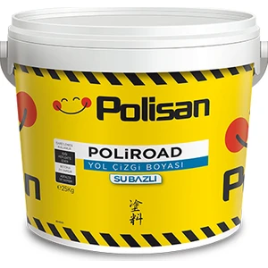 Poliroad  Su Bazlı Yol Çizgi Boyası Sarı 2,5 lt