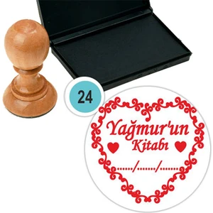 Baskı Life Kişiye Özel Kitap Damgası Kitap Mührü Kaşe Kitap Mühür Özel Damga 24