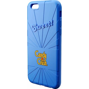 Candy Crush Apple iPhone 6/6S Silikon Kılıf - Mavi