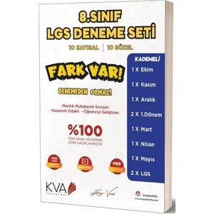 Koray Varol Akademi  8.Sınıf LGS Fark Var Deneme Seti