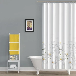 Daisy Banyo Perdesi, Duş Perdesi Çift Kanat 120X200CM