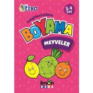 LimonKIDS 3-4 Yaş Zenginleştirilmiş Boyama - Meyveler