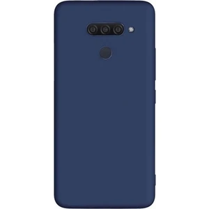 Tekno Grup LG Q60 Kılıf Mat Premium Silikon Kılıf - Lacivert