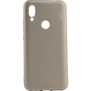 Tekno Grup Meizu Note 9 Kılıf Mat Premium Silikon Kılıf - Gold + Cam Ekran Koruyucu