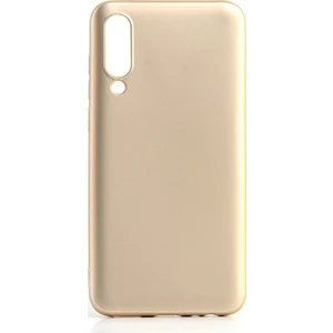 Tekno Grup Meizu 16xs Kılıf Mat Premium Silikon Kılıf - Gold + Cam Ekran Koruyucu