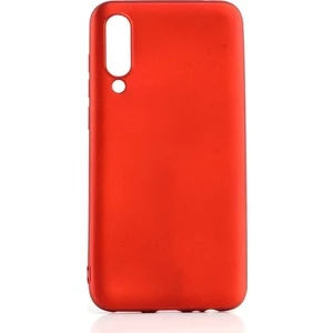 Tekno Grup Meizu 16xs Kılıf Mat Premium Silikon Kılıf - Kırmızı + Cam Ekran Koruyucu