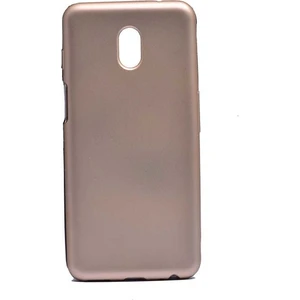 Tekno Grup Meizu M6S Kılıf Mat Premium Silikon Kılıf - Gold + Cam Ekran Koruyucu