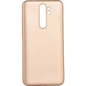 Tekno Grup Xiaomi Redmi Note 8 Pro Kılıf Mat Premium Silikon Kılıf - Gold + Cam Ekran Koruyucu