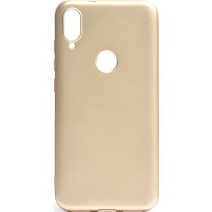 Tekno Grup Xiaomi Mi Play Kılıf Mat Premium Silikon Kılıf - Gold + Cam Ekran Koruyucu