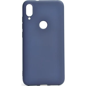 Tekno Grup Xiaomi Mi Play Kılıf Mat Premium Silikon Kılıf - Lacivert + Cam Ekran Koruyucu