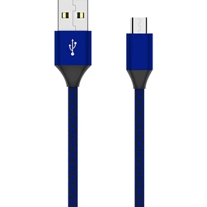AL-31172 Android Micro USB Hızlı Halat USB Şarj Kablosu - Mavi