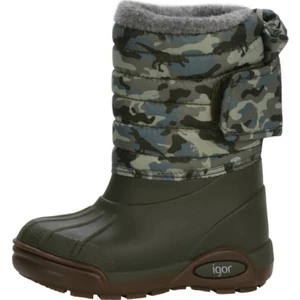 Topo Skı Camo Haki Erkek Çocuk Kar Botu