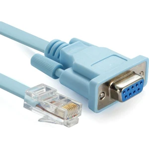 4335 RJ45 To RS232 9 Pin CAT5E 6 Çevirici Dönüştürücü Adaptör Ethernet Kablosu