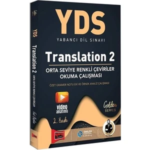 Yargı Yayınevi YDS Translation 2 Orta Seviye Renkli Çeviriler Okuma Çalışması
