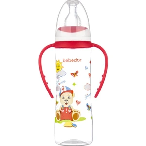 B-77302 Desenli Ergonomik Kulplu Pp Biberon 250 ml