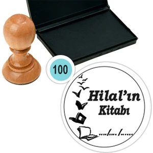 Baskı Life Kişiye Özel Kitap Damgası Kitap Mührü Kaşe Kitap Mühür Özel Damga 100