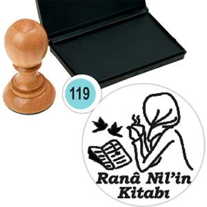 Baskı Life Kişiye Özel Kitap Damgası Kitap Mührü Kaşe Kitap Mühür Özel Damga 119