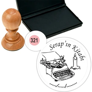 Baskı Life Kişiye Özel Kitap Damgası Kitap Mührü Kaşe Kitap Mühür Özel Damga 321