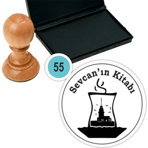 Baskı Life Kişiye Özel Kitap Damgası Kitap Mührü Kaşe Kitap Mühür Özel Damga 55