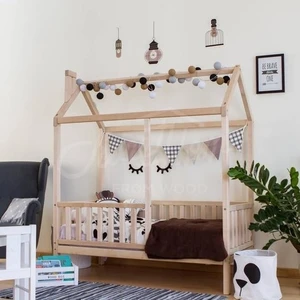 Köşk Mobilya Montessori Yatak Çocuk Yatak Ahşap Yatak 90X190