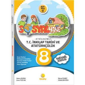 Günay Yayınları Gün&Ay Yayınları 8. Sınıf Sosyalhane Etkileşimli Kitap T.C. İnkılap Tarihi ve Atatürkçülük