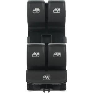 Skoda Superb 2015-2017 Sonrası Cam Açma Düğmesi Dörtlü 5G0959857B Krom