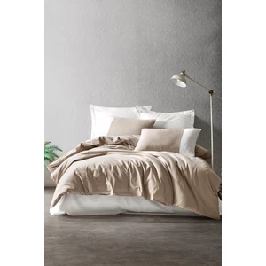 Cotton Box Plain Ranforce Çift Kişilik Nevresim Takimi Vizon Krem