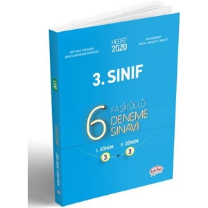 Editör Yayınları İlkokul 3. Sınıf 6 Deneme Sınavı Fasiküllü