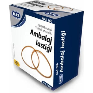 Mas Ambalaj Lastiği %100 Kauçuk 80/50 Mm 200 Gr Kutu 360