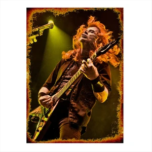 Ahşap Tablo Dave Mustaine Megadeth