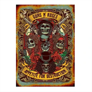 Ahşap Tablo Guns N Roses