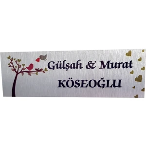 Umut Reklam Kapı Isimliği Model 19 (Gümüş)